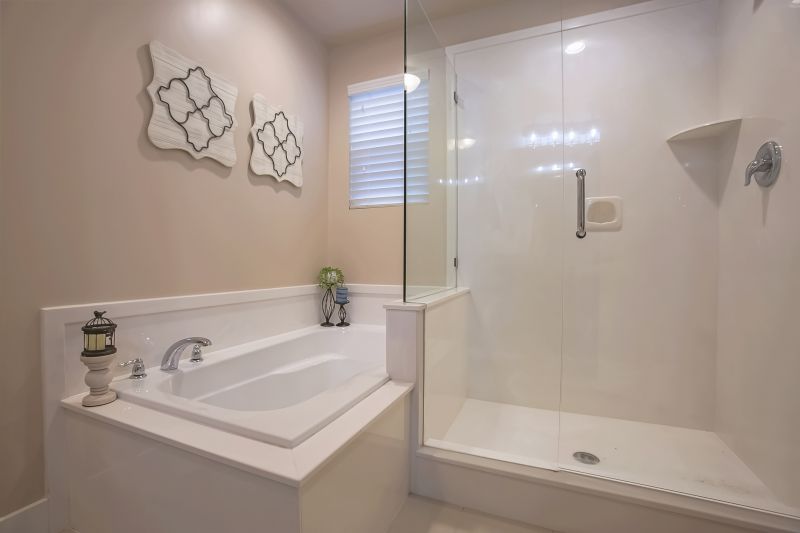 Contemporary Bathroom with New Bathtub